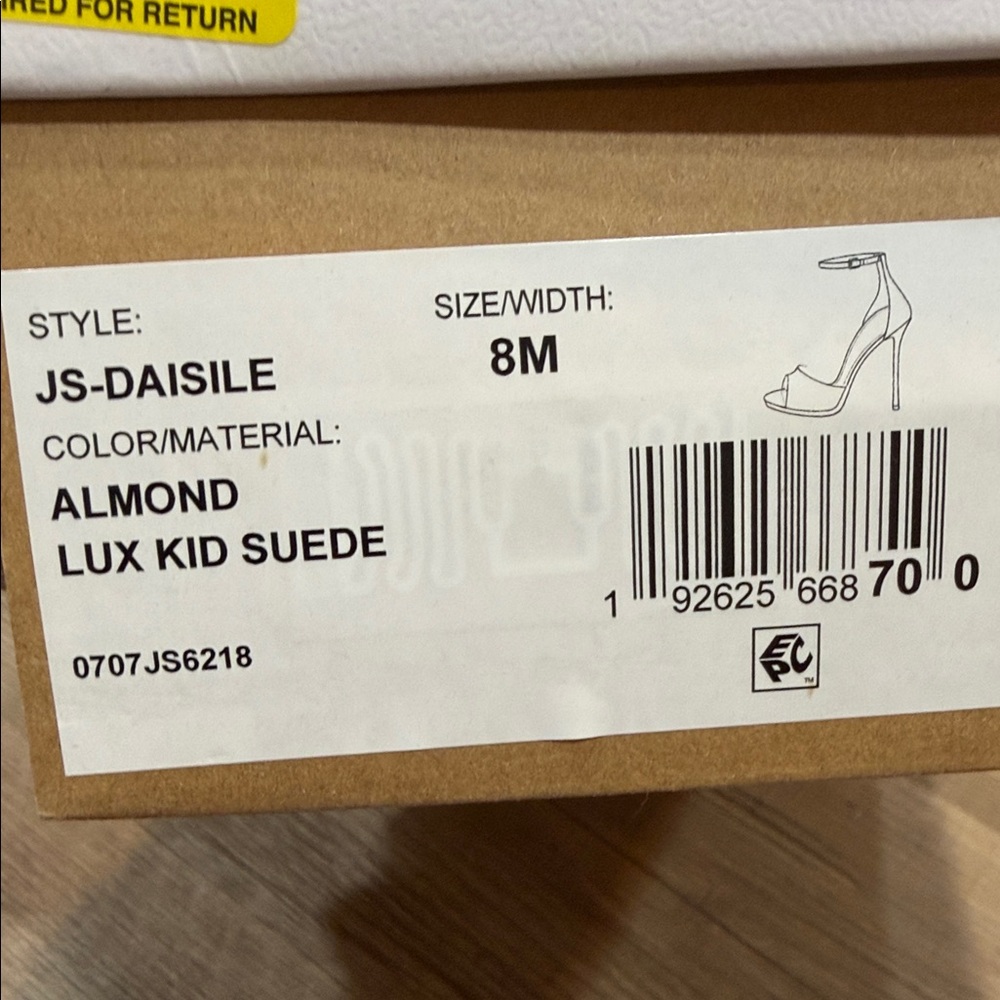 Jessica Simpson Nude and Clear Strap Daisile Heels, Women’s Size 8 - Picture 2 of 6